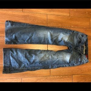 Express wide leg denim jeans